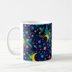 Seamless Twinkle Starry Night Pattern Coffee Mug