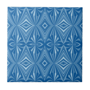 Seamless Unique Stylish Blue Pattern Tile
