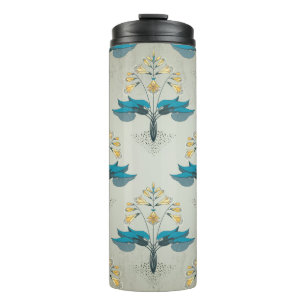 Seamless vintage background. Floral pattern in mod Thermal Tumbler