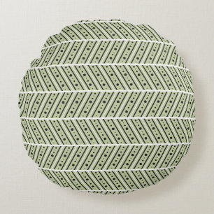 Seamless vintage decorative hand drawn pattern. Et Round Cushion