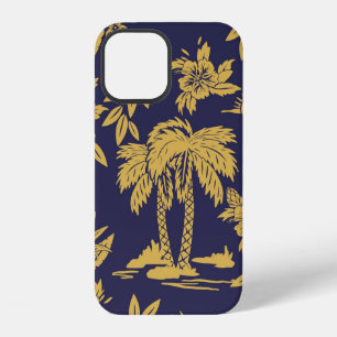 Seamless vintage design designs with Hawaii, trop iPhone 12 Case