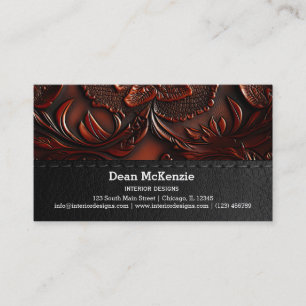 Seamless Vintage Embossed Business Card
