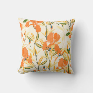Seamless vintage floral pattern. Arrangement orang Cushion