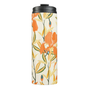 Seamless vintage floral pattern. Arrangement orang Thermal Tumbler