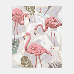 Seamless vintage floral pattern background with fl fleece blanket