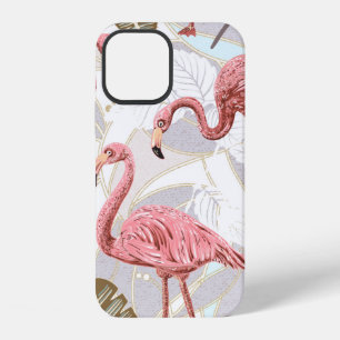 Seamless vintage floral pattern background with fl iPhone 12 case