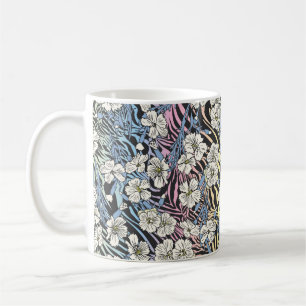 Seamless Vintage floral pattern. Flowers field on Coffee Mug
