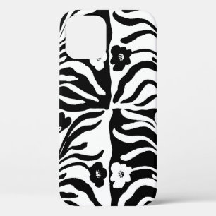 Seamless Vintage hand drawn floral a pattern with iPhone 12 Case