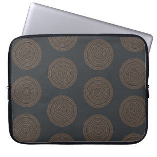 Seamless vintage mandalas. Vintage decorative elem Laptop Sleeve