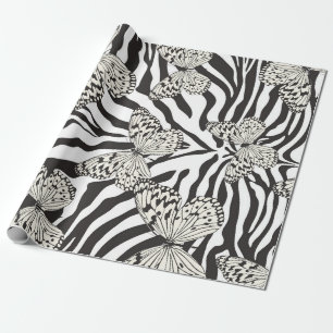 Seamless vintage multicolor butterflies pattern. B Wrapping Paper