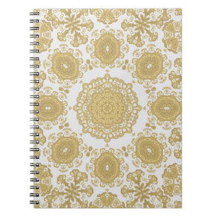 Seamless vintage ornamental texture, oriental, med notebook