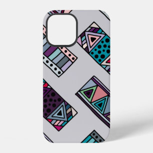 Seamless vintage pattern. geometrical background w iPhone 12 case