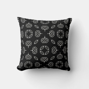Seamless vintage pattern in geometric ornamental s cushion