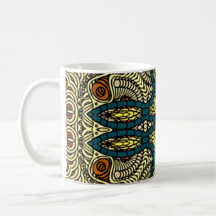 Seamless Vintage pattern in oriental style Flower Coffee Mug