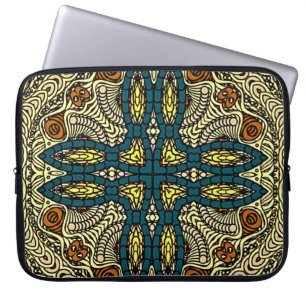 Seamless Vintage pattern in oriental style Flower  Laptop Sleeve
