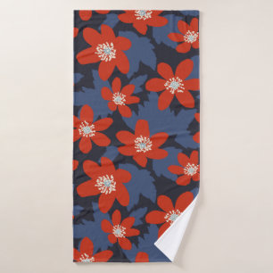 Seamless vintage pattern in Scandinavian style wit Bath Towel