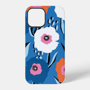 Seamless vintage pattern large red white and blue iPhone 12 case