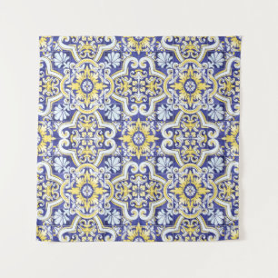 Seamless vintage pattern with an effect of attriti tapestry