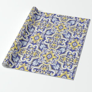 Seamless vintage pattern with an effect of attriti wrapping paper