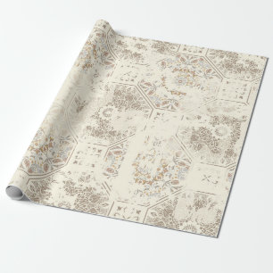 Seamless vintage pattern with an effect of attriti wrapping paper