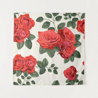Seamless vintage pattern with roses tapestry