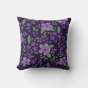 Seamless vintage pattern. wonderful lilac and purp cushion