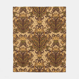 Seamless wallpaper in art nouveau style, Vintage i Fleece Blanket