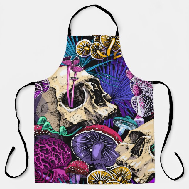 Seamless wallpaper pattern. Bright Magic Psychedel Apron (Front)