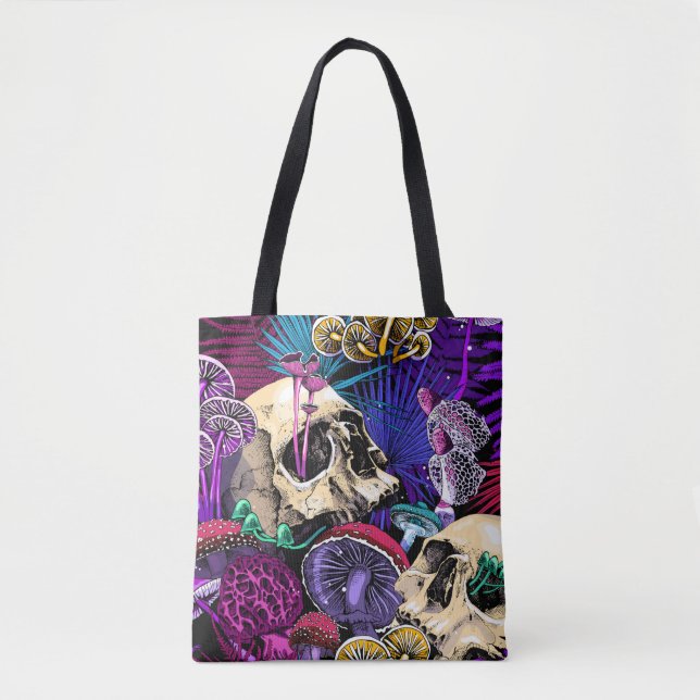 Seamless wallpaper pattern. Bright Magic Psychedel Tote Bag (Front)