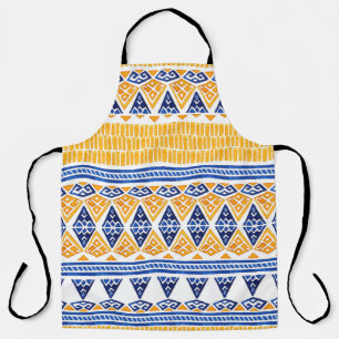 Seamless watercolor bohemian pattern apron