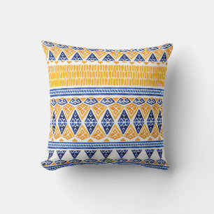 Seamless watercolor bohemian pattern cushion