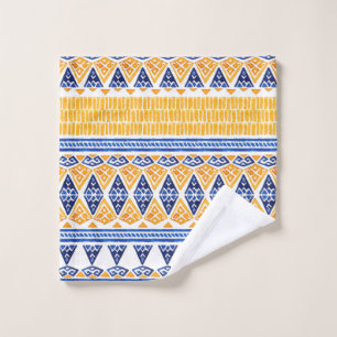 Seamless watercolor bohemian pattern wash cloth