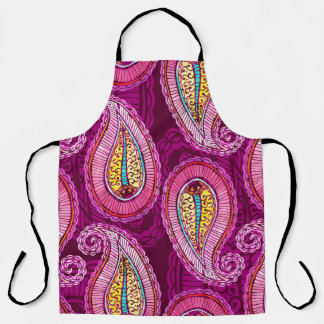 Seamless watercolor ethnic background. Hand drawn  Apron