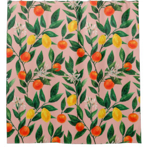 Seamless watercolor pattern. An ornament made of b Shower Curtain