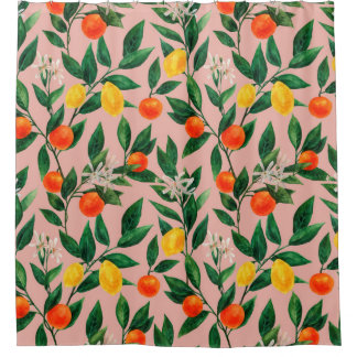 Seamless watercolor pattern. An ornament made of b Shower Curtain