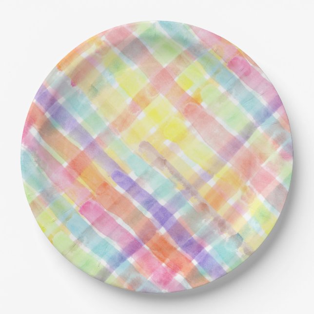 Seamless Watercolor Pattern by storeman Paper Plate (Front)