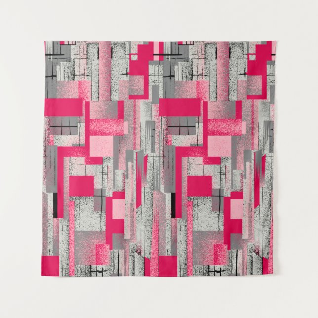 seamless watercolour digital patchwork pattern tapestry (Front)