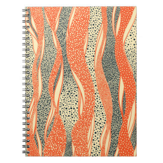 Seamless wavy pattern. Complicated hand-drawn orna Notebook