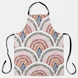 Seamless wavy pattern. Seigaiha design in polka do Apron