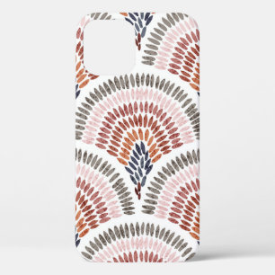 Seamless wavy pattern. Seigaiha design in polka do iPhone 12 Case