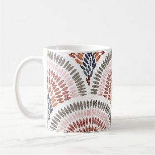 Seamless wavy pattern. Seigaiha design in polka do Coffee Mug