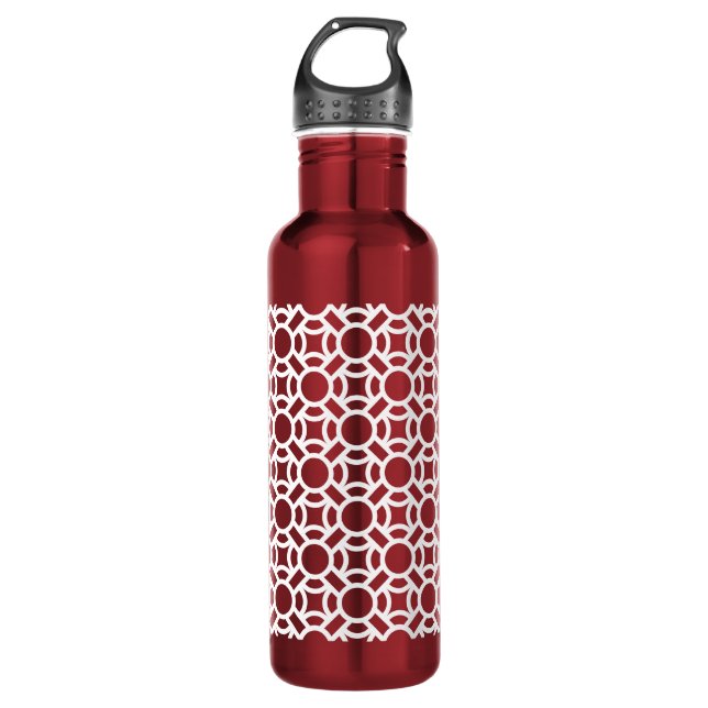 Seamless White Pattern DIY Background Colour 710 Ml Water Bottle (Front)