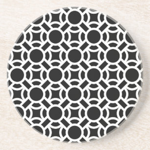 Seamless White Pattern DIY Background Colour Coaster