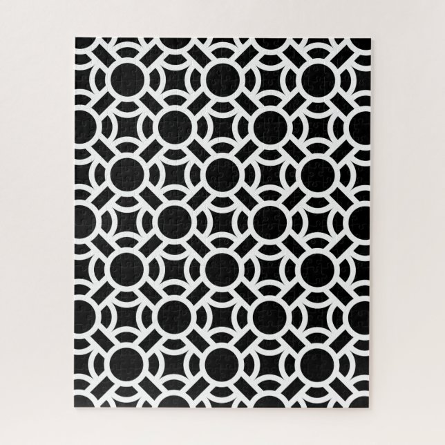 Seamless White Pattern DIY Background Colour Jigsaw Puzzle (Vertical)
