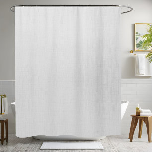 Seamless White Shower Curtain Style 2