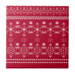 Seamless white snowflake snow ornament decoration tile