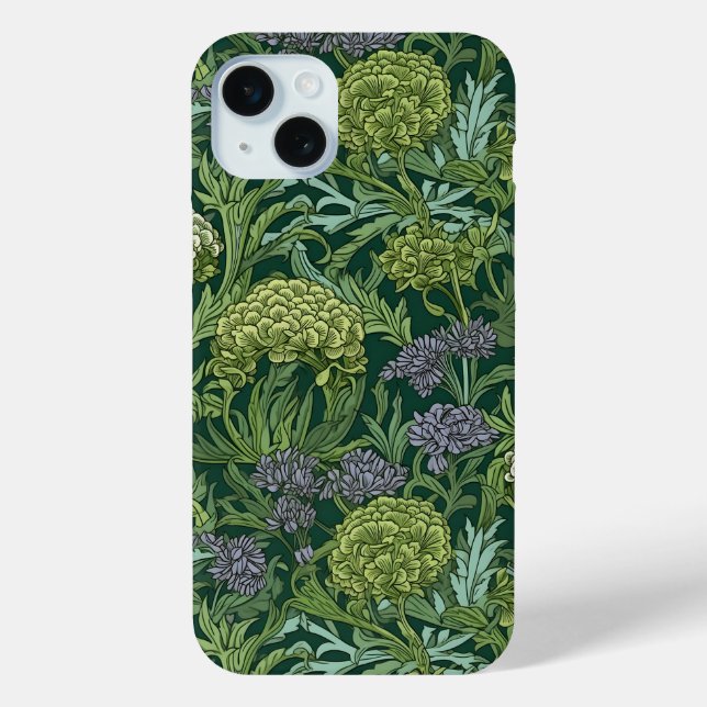 Seamless William Morris style floral pattern Case-Mate iPhone Case (Back)