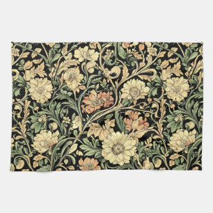 Seamless William Morris style floral pattern Kitch Tea Towel