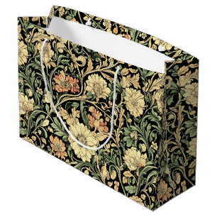 Seamless William Morris style floral pattern Large Gift Bag