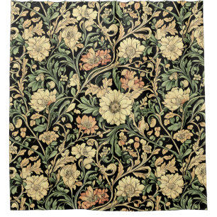 Seamless William Morris style floral pattern Showe Shower Curtain